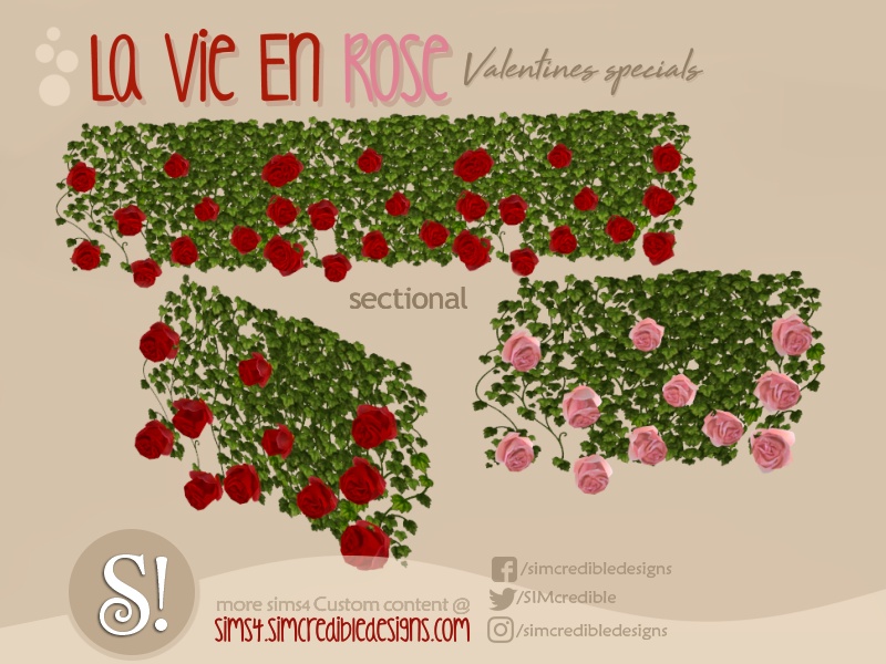 The Sims Resource La vie en rose hanging roses