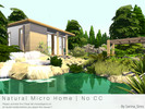 Sims 4 — Natural Micro Home - No CC by Sarina_Sims — A very small, modern and cosy house for 1-2 Sims. Specials: - a
