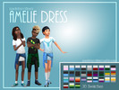 Sims 4 — Amelie Dress by MadeByCoffee — A t-shirt dress with a jacket tied around the waist for kids! Works with leggings