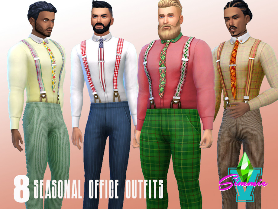 The Sims Resource - SimmieV Seasonal Office Set