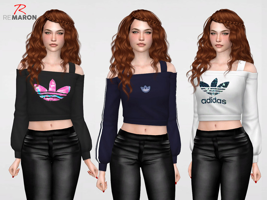 The Sims Resource - Adidas Sweater for Women - Discover University Needed