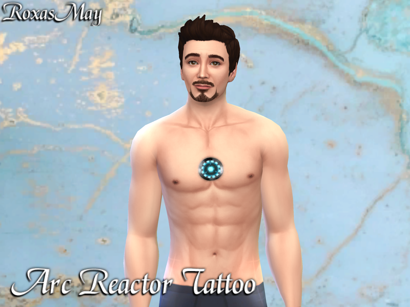 Iron Man Arc Reactor Tattoo