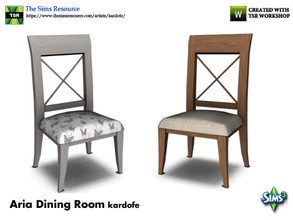 Sims 3 — kardofe_Aria Dining Room_DiningChair2 by kardofe — Dining table, folding, wood 