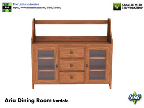 Sims 3 — kardofe_Aria Dining Room_Sideboard by kardofe — Sideboard with glass doors and drawers, 
