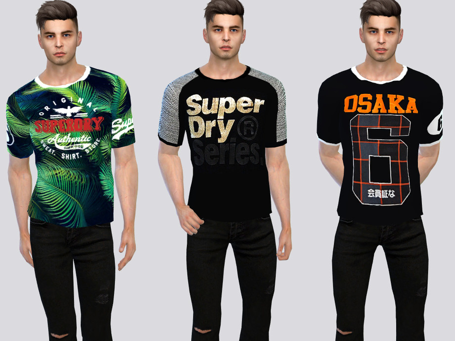 The Sims Resource - SUPERDRY Tees