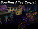 Sims 4 — STRIKE! Bowling Alley Carpet by The_Maniac — 8 swatches 1980s-1990s neon retro bowling alley carpet