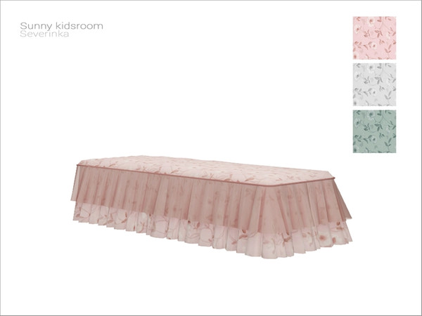 Sims 4 — [Sunny kidsroom] - single bed blanket by Severinka_ — Single bed blanket From the set 'Sunny kidsroom decor'