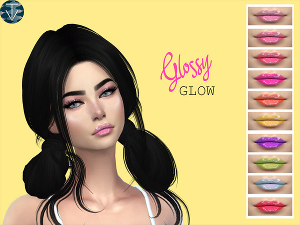 Sims 4 — Glossy Glow by TiffanyVegas — -10 swatches -Female-Male -Teen to elder -Works with all skins -Custom thumbnail