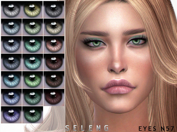 Sims 4 — Eyes N57 by Seleng — Toddler to Elder 20 colours Custom Thumbnail HQ mod compatible The picture was taken with