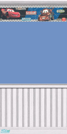 Sims 2 — D2DCars Boys Room - Victory Lane by D2Diamond — Disney's Car themed bedroom. Look for the three poster packs,