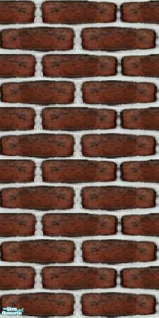 Sims 2 — Snowy Brick Wall 1 by stephanie_b. — by stephanie b. 2006