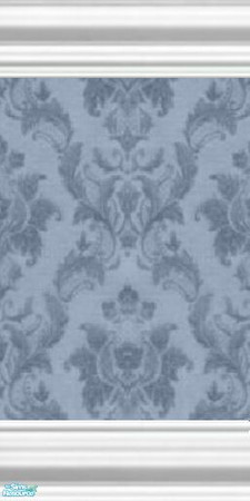Sims 2 — Barely Blue Floral Wallpaper by stephanie_b. — by stephanie b. 2006