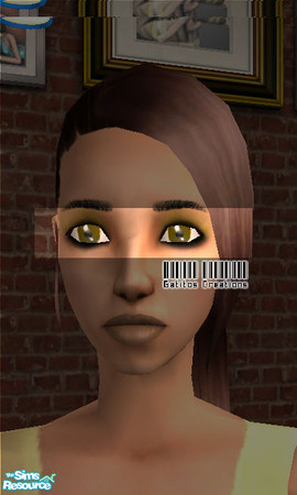Sims 2 — Normal Sims Eyes - Yellow by __gatitos__ — 