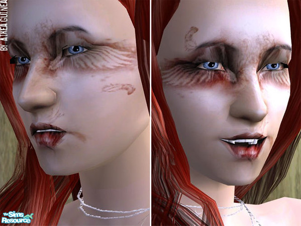 Sims 2 — Fantasy Make Up - Severine by aikea_guinea — Fantasy costume makeup for both genders and all ages. Found under
