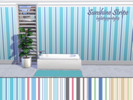 Sims 4 — Sunshine Stripe Wall01 by kittyispretty69 — Stripe wallpaper in six color options, each color with and without