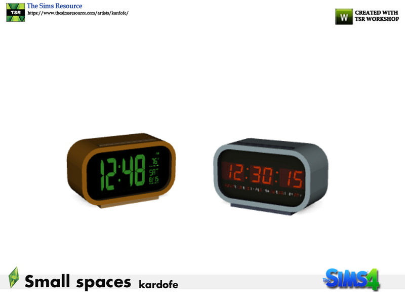 The Sims Resource kardofe_Small spaces_Alarm clock