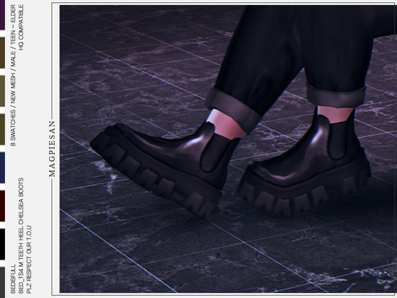 Sims Resource - heel chelsea boots