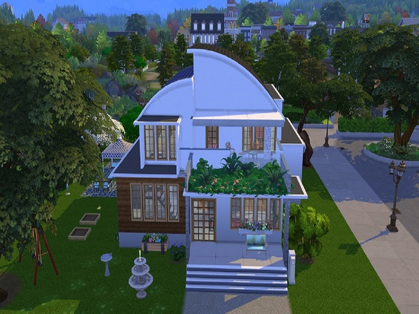 Sims 4 — The Liz by Nevaraniel — I love Shino KCRs Creation very much. Here is the first house with the Comlpete Liz Set