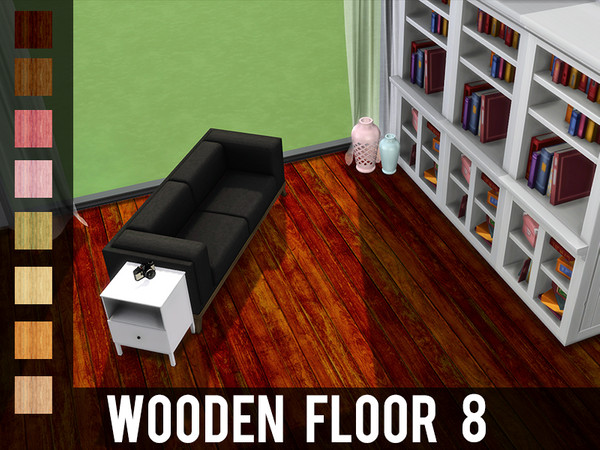 Sims 4 — Wooden Floor 8 by modelsims4 — Wooden Floor 8 - 8 swatches - Made with Sims4Studio and Adobe Photoshop - Do not