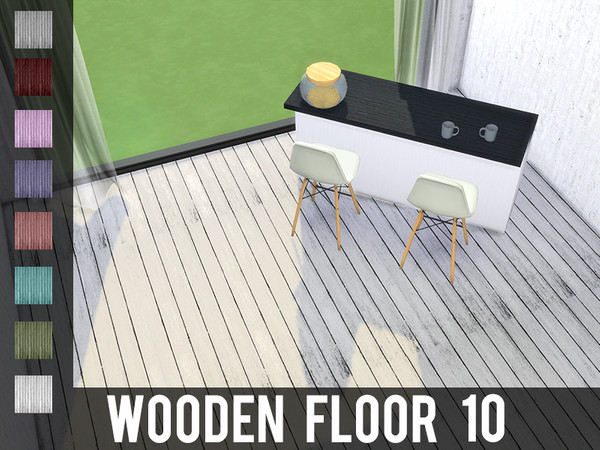 Sims 4 — Wooden Floor 10 by modelsims4 — Wooden Floor 10 - 8 swatches - Made with Sims4Studio and Adobe Photoshop - Do