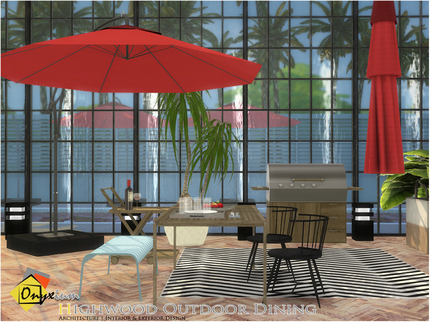 The Sims Resource - Highwood Outdoor Dining