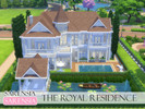 Sims 4 — The Royal Residence by sarensia — Oriental Victorian style house surrounded by nature, waterfalls and model
