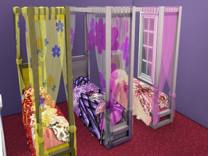 Sims 4 — Ever After High Adult Bed-REQUIRES SEASONS by GeekyFairy — From my EverAfterHigh bedroom set. Adult single bed