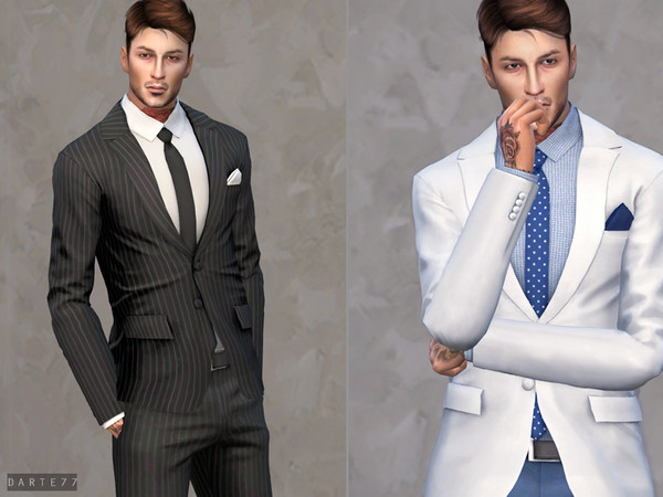 The Sims Resource - Slim-Fit Suit Jacket