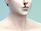 Sims 4 — Nosebleed by shdlsdltmf16 — This is a face paint.