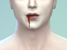 Sims 4 — A bleeding mouth by shdlsdltmf16 — It is in the lipstick category.