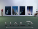 Sims 4 — Halo ring posters-REQUIRES GET TO WORK by BubulleBu — 4 larges Halo posters 