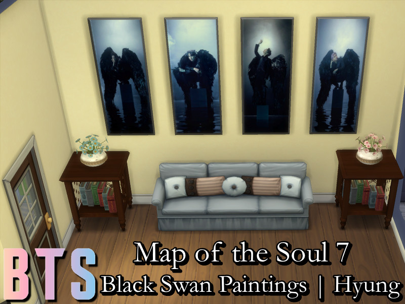 Phoenixtsukino S Bts Map Of The Soul 7 Black Swan Paintings Set