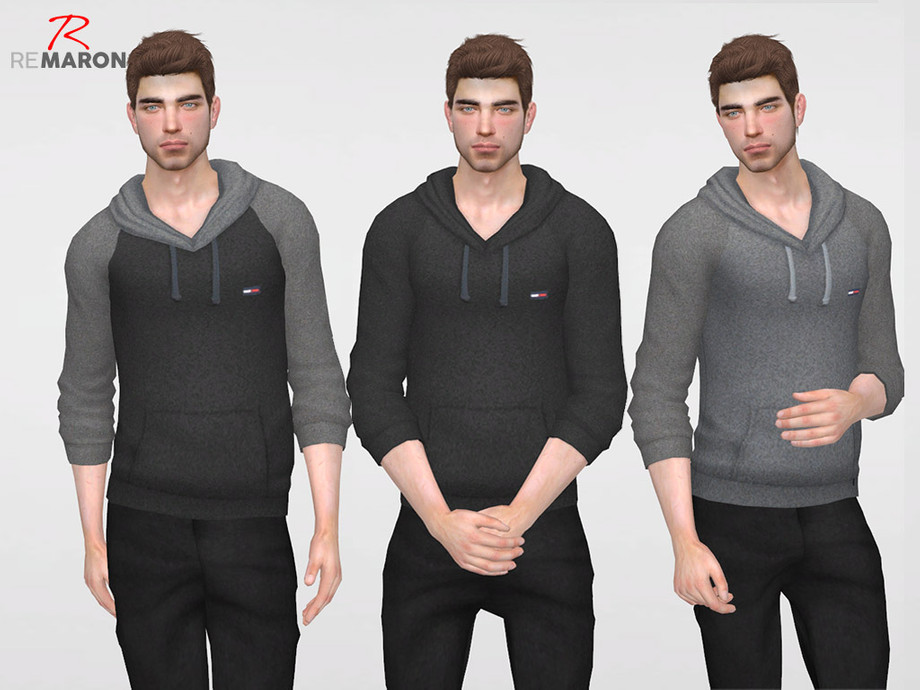 The Sims Resource - TH's Hoodie for men