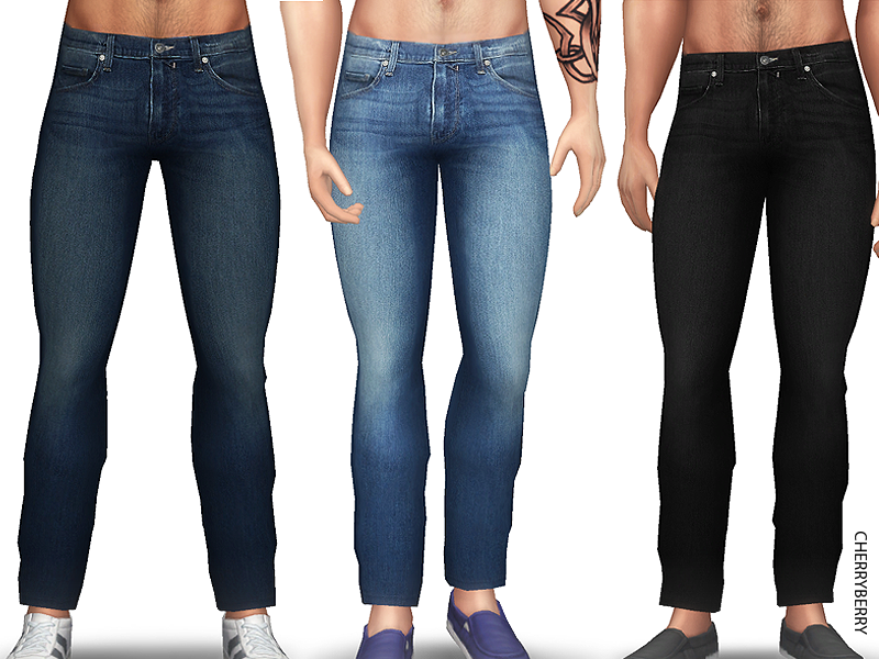 The Sims Resource - Regular Fit Men's Jeans