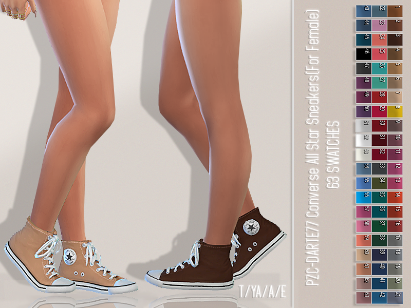 Introducir 49+ imagen converse shoes sims 4