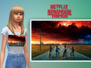 Sims 4 — Stranger Things top  by stafverh — This is a top with a photo of the hit series Stranger Things.