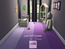 Sims 4 — Low Soft Carpet - Purple by Desirai2 — 8 swatches of purple low carpets. Some CC by NynaeveDesign and Lina