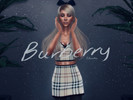 Sims 4 — Burberry Dress | Ciarella by Ciarella — You can follow me on Instagram: @glamurella Feel like a plaid princess