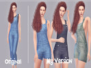 Sims 4 — Dungarees - Discover University by melly20x2 — I didn't like the original version of these dungarees, so I