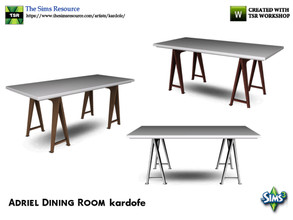 Sims 3 — kardofe_Adriel Dining Room_DiningTable by kardofe — Original dining table consisting of a tabletop and two