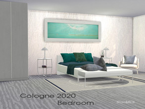 Sims 4 — Bedroom Cologne 2020 by ShinoKCR — Inspired by the Furniture Fair in Cologne 2020 -Seperated Bed: Frame and