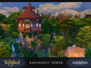 Sims 4 — Rapunzel's Tower - Lot - No CC by kiellessa — Enjoy the solitude and beauty of nature from the best vantage in