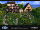 Sims 4 — Ao no Exorcist - Futsumaya - Lot - No CC by kiellessa — Enjoy seclusion and lush gardens with the Futsumaya from