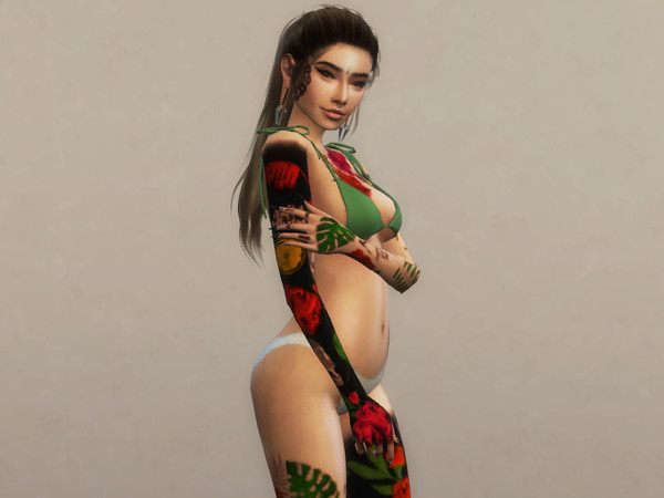 Sims 4 — Vibrant Black by zreinholdsson2 — Ink with some interesting contrasts between black and vibrant! Made for