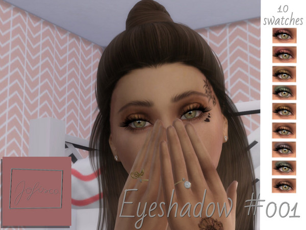 Sims 4 — Jofisca Eyeshadow #'001 by Jofisca — Eyeshadow for TS4 10 swatches Teen - Elder Female &amp;amp; Male 