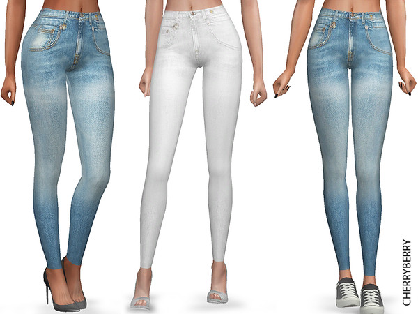 The Sims Resource - Light Skinny Jeans
