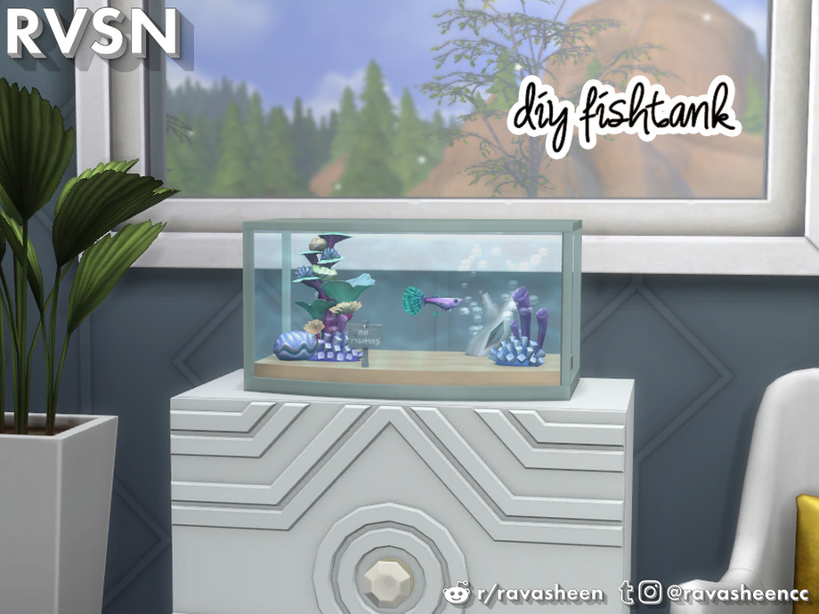 Sims 3 Fish Tank The Sims Resource | Sofishticated Fish Tank - Coral Style 1