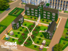 Sims 4 — Yonsei university - Discover University library by dambisims — I was planning to build this lot a long time ago