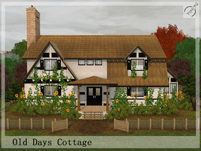 Sims 3 — Old Days Cottage by timi722 — Old style home for a medium family. Living room with fireplace is the perfect spot