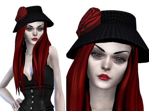 Sims 4 — dahlia hat by minesims93 — - hat with 9 swatches - Teen to Elder - custom thumbnail